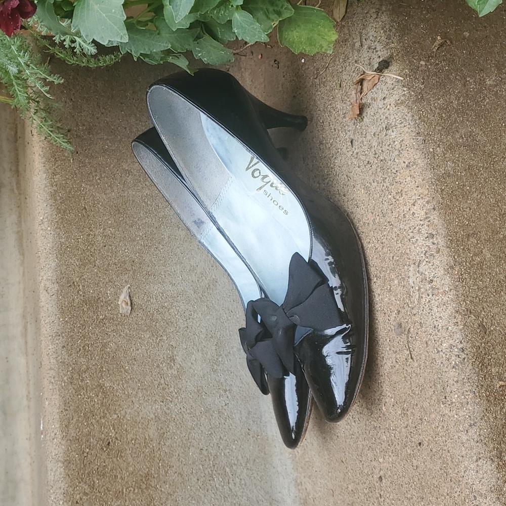 1960s black heels vintage Mackey Starr 6.5